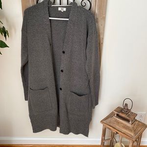 SWEATER DUSTER WITH BUTTONS/POCKETS SIZE SMALL